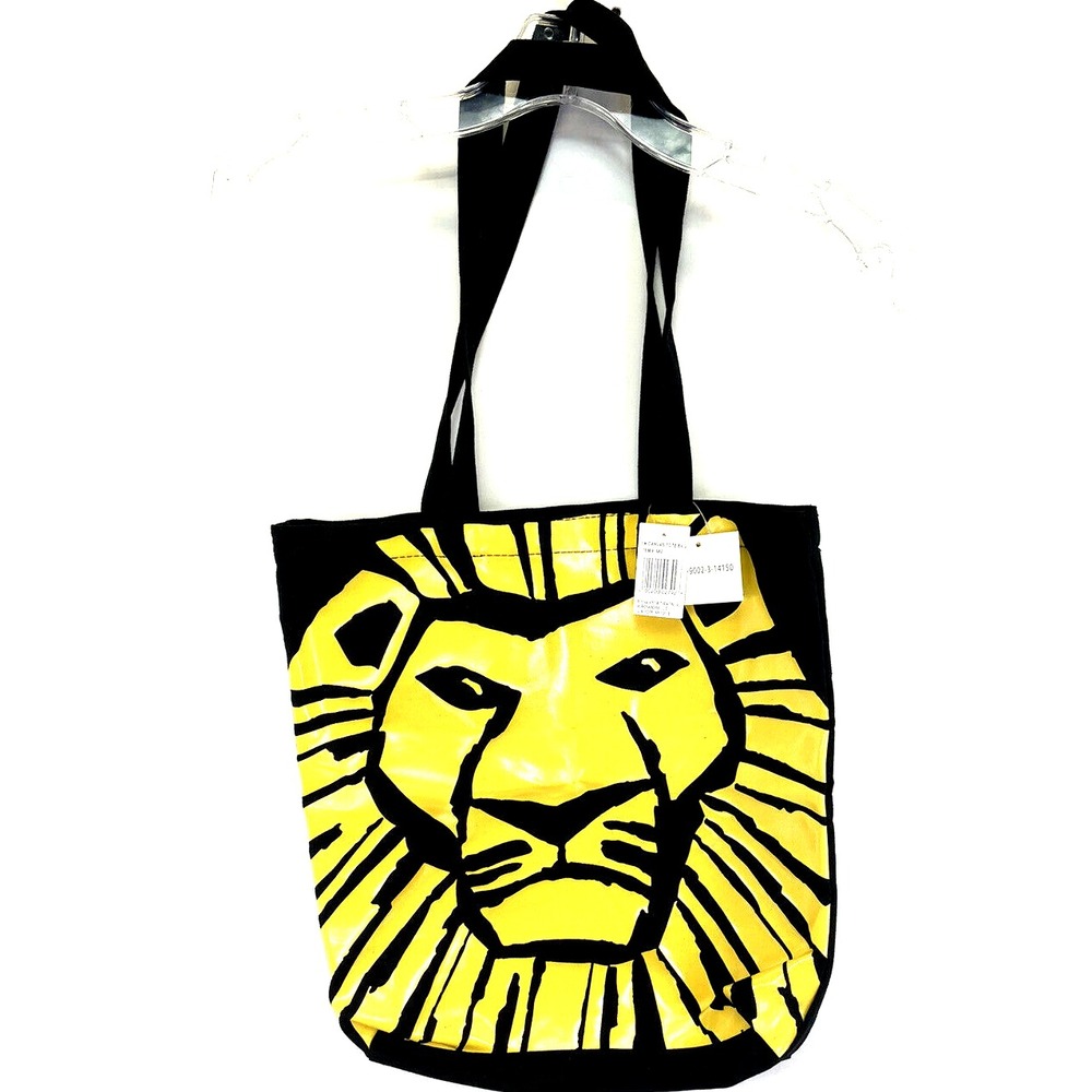 Disney Bag The Lion King Black Canvas Bag Sz 12"x12"  NWTs